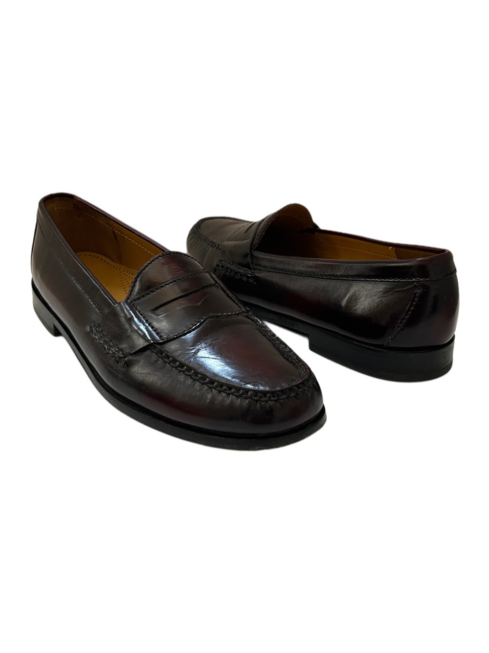 Cole Haan men’s burgandy leather penny loafers Size 9.5 D.